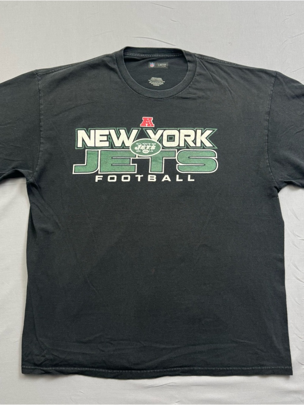 NFL Team Apparel New York Jets T-Shirt XL Black Green White NFL Football